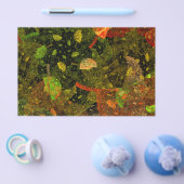 秋のカラフル装飾デザイン チラシ (シングル)