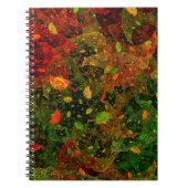 秋のカラフル装飾デザイン ノートブック (正面)