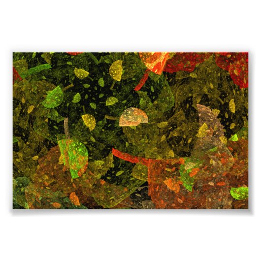 秋のカラフル装飾デザイン フォトプリント            (正面)