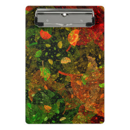 秋のカラフル装飾デザイン ミニクリップボード