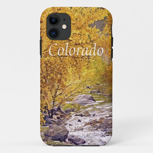 秋のカラフル《植物》アスペンの木々Morrison Colorado C Case-Mate iPhoneケース (裏面)