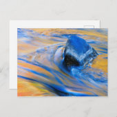 秋のカラーウォーター抽象芸術 ポストカード (正面/裏面)