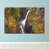 秋のカラーズアットザエルク滝 キャンバスプリント (インサイチュ (ウッドフロア))