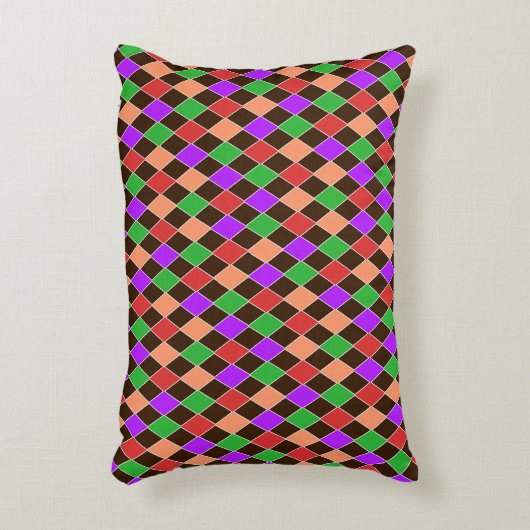 秋のカラーズハーレクイン アクセントクッション (正面(垂直))