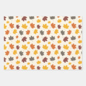 秋のカラーズプレイド ラッピングペーパーシート (正面3)