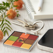 秋のカラーブロック キーホルダー (正面右)