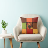 秋のカラーブロック クッション (椅子)