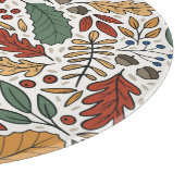 秋のカラーリーフスクエアデザイン カッティングボード (角)
