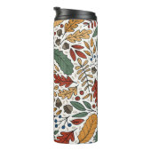 秋のカラーリーフスクエアデザイン タンブラー (回転右)