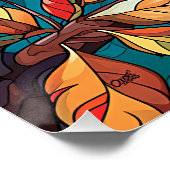 秋のカワセミ光沢ポスター ポスター (コーナー)