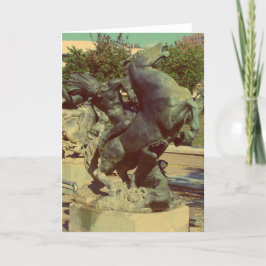 秋のカンザスシティの広場の噴水 カード