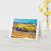 秋のカントリーサイド、ヴァンゴッホ カード (黄色い花)