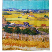 秋のカントリーサイド、ヴァンゴッホ シャワーカーテン (正面)