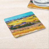 秋のカントリーサイド、ヴァンゴッホ スクエアペーパーコースター (アングル)