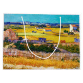 秋のカントリーサイド、ヴァンゴッホ ラージペーパーバッグ (裏面)