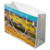 秋のカントリーサイド、ヴァンゴッホ ラージペーパーバッグ (裏面アングル)