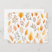 秋のカード ポストカード (正面/裏面)