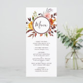 秋のガーデンマルサラウォーターカラー結婚ズ メニュー (スタンド正面)