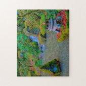 秋のガーデン日本のオレゴン州。 ジグソーパズル (縦)