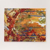 秋のガーランドカラフル絵画だ。 ジグソーパズル (横)