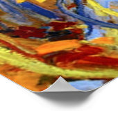 秋のガーランドカラフル絵画だ。 ポスター (角)