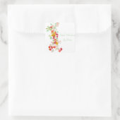 秋のガーランドラベル スクエアシール (バッグ)