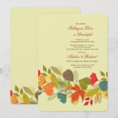 秋のガーランド招待状 招待状 (正面/裏面)