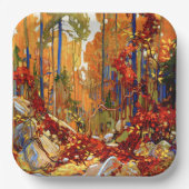 秋のガーランド ペーパープレート (正面)