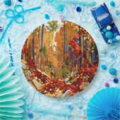 秋のガーランド、有名な絵画もの。 ペーパープレート (パーティー)