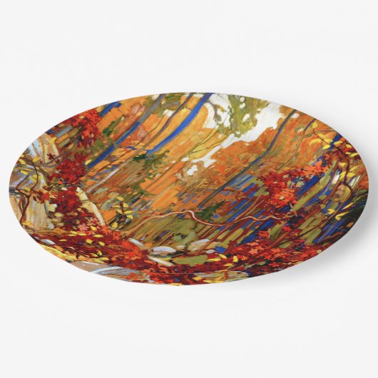 秋のガーランド、有名な絵画もの。 ペーパープレート (アングル)