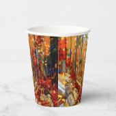 秋のガーランド、有名な絵画もの。 紙コップ (右)