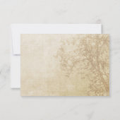 秋のキジパーティーへの返信 出欠カード (裏面)