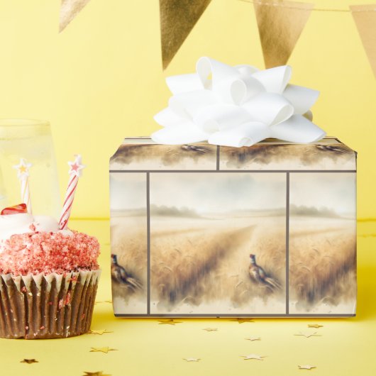 秋のキジ畑 ラッピングペーパー (誕生日パーティー)