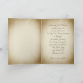 秋のキジ結婚の発願の更新 招待状 (内部)