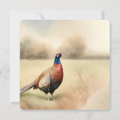 秋のキジ結婚の発願の更新 招待状 (裏面)