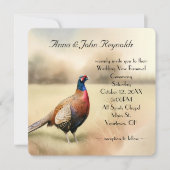 秋のキジ結婚の発願の更新 招待状 (正面)