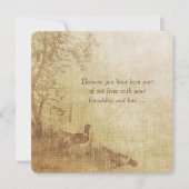 秋のキジ結婚の発願の更新 招待状 (正面)