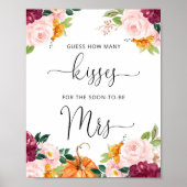 秋のキスゲーム ポスター ブライダルシャワー (正面)