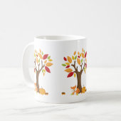 秋のキツネとカボチャ コーヒーマグカップ (正面左)