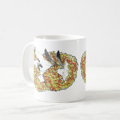 秋のキツネのマグ コーヒーマグカップ (正面左)