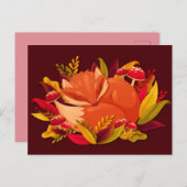 秋のキツネ ポストカード (正面/裏面)