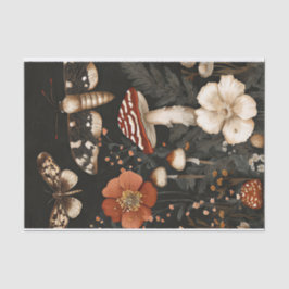 秋のキノコと花の秋切り離し 薄葉紙