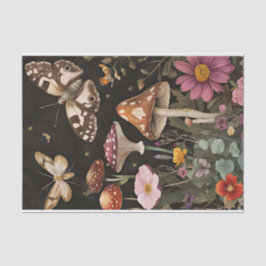 秋のキノコと花の秋切り離し 薄葉紙