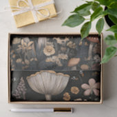 秋のキノコと花の秋切り離し 薄葉紙 (ギフト)