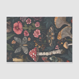 秋のキノコと花の秋切り離し 薄葉紙