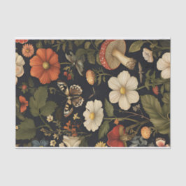 秋のキノコと花の秋切り離し 薄葉紙