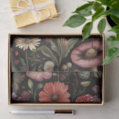 秋のキノコと花の秋切り離し 薄葉紙 (ギフト)