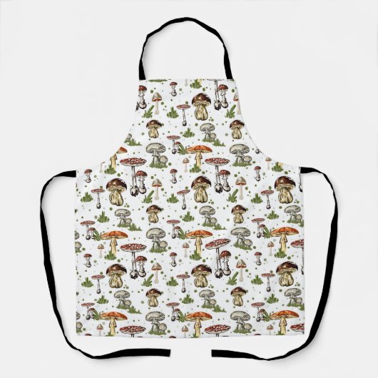 秋のキノコのエプロン エプロン (正面)