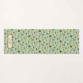 秋のキノコのヨガマット ヨガマット (正面(横))