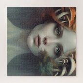 秋のキノコ女性 ジグソーパズル (横)